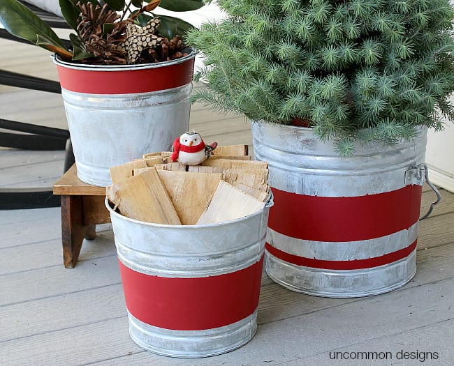 aged-striped-galvanized-buckets-uncommon-designs