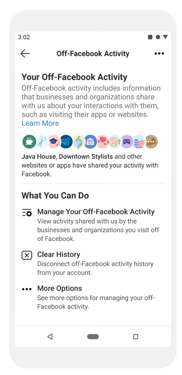 Off-Facebook Activity
