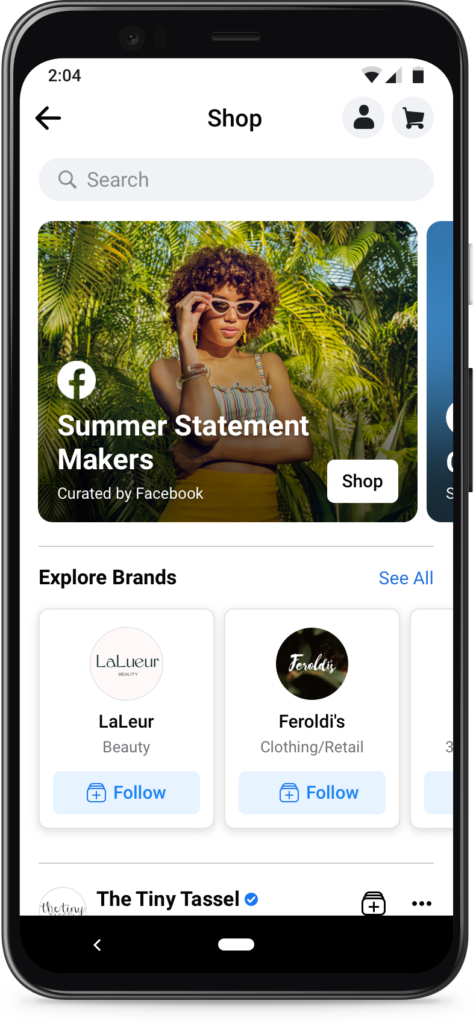 Social Commerce: Facebook Shops